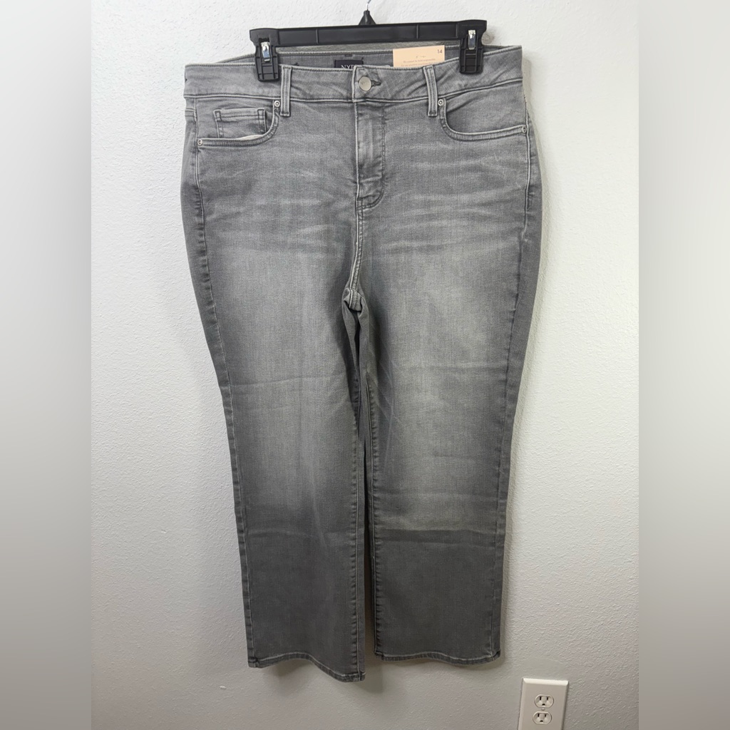 Nydj Size 14 Marilyn Ankle Straight Jeans Color Silverlake Trail Nwt